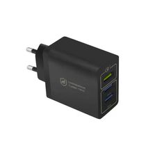 REEMBALADO - Carregador Turbo Triplo até 18W - Preto - Gshield
