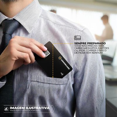 Cartão de Visita Digital - ArmorCard - Gshield - Compartilhe seus contatos por NFC ou Qrcode