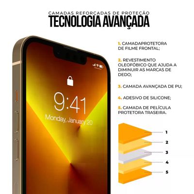 Película para iPhone XS - Defender Pro Privacidade - Preta - Gshield