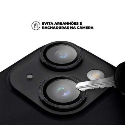 Protetor de Lente para iPhone 15 Plus - One Armor - Frame para câmera - Preto - Gshield