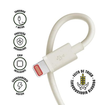 Carregador + Cabo Lightning - GreenEcoo - Gshield