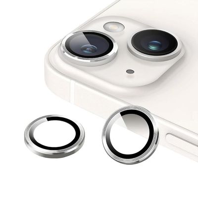 Protetor de Lente para iPhone 15 Plus - One Armor - Frame para câmera - Prata - Gshield