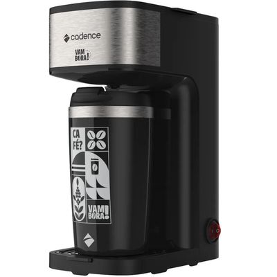 Kit Black Cadence - Cafeteira Vambora E Mixer Inox 220V