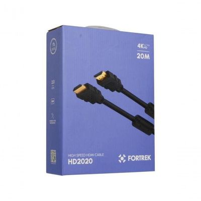 Cabo Hdmi Com Filtro 2.0 4k 20 Metros Hd2020 Fortrek