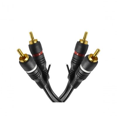 Cabo De Audio Evus C-017 2 Rca Macho X 2 Rca Macho Gold -