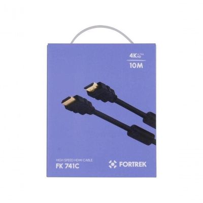 Cabo Hdmi Com Filtro 2.0 4k 10 Metros Hd2010 Fortrek Fk 741c