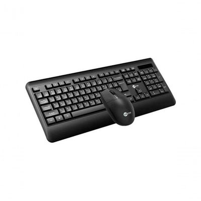 Kit Teclado E Mouse Lecoo Kw202 Sem Fio Preto