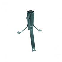 Suporte Antena 207-b Tripe Laje Tubo 1 Polegada Prata Cromo