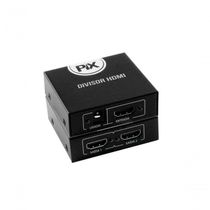 Divisor Hdmi 1.3 1 Entrada X 2 Saídas Preto Pix