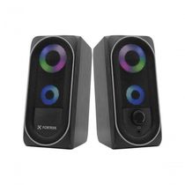 Caixa De Som Gamer Multimídia Fortrek Black Hawk Rgb Preta