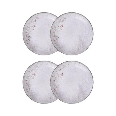 Conjunto 4 Pratos Fundos 21cm Porcelana Floralis Tramontina