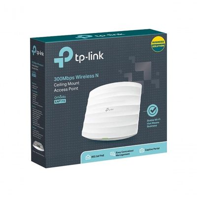 Access Point Wireless N 300mbps Montável Em Teto Eap115 Smb