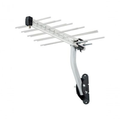 Antena Digital Externa Log Para Tv Hdtv-uhf-4k 12dbi 20 Elementos Com Kit De Instalação Lu-20-plus
