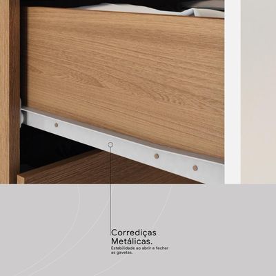 Armario De Cozinha Malta Com 4 Portas E 1 Gaveta Amendola/branco