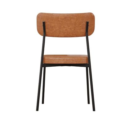 Cadeira Mynna Fixa C/4 Pes 525 X 470 X 790 Mm C/2 Un. Courino Caramelo Courino Caramelo