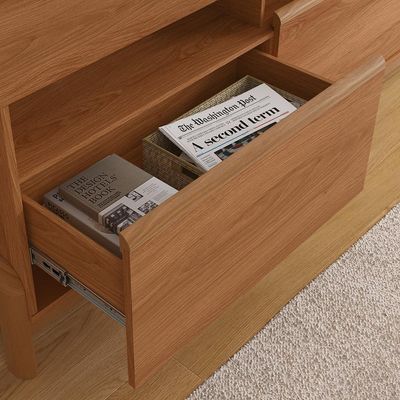 Rack Para Tv Até 70 Polegadas 1 Porta E 2 Gavetas Elegance 2,13m Lukaliam Móveis Jequitiba Jequitiba