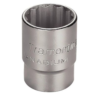 Soquete Estriado Aço Cromo Vanádio 7-8pol Encaixe 1-2pol Tramontina Pro Tramontina