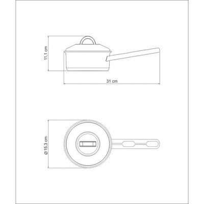 Panela Cocotte Tramontina Solar Em Aço Inox Fundo Triplo Com Tampa E Cabo 14 Cm 1,1 L Tramontina