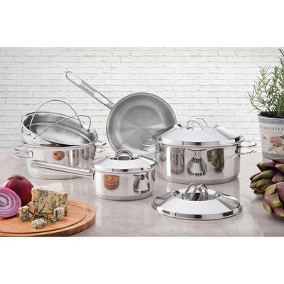 Panela Cocotte Tramontina Solar Em Aço Inox Fundo Triplo Com Tampa E Cabo 14 Cm 1,1 L Tramontina