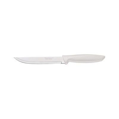 Faca Para Cozinha Plenus Com Lâmina Em Aço Inox E Cabo De Polipropileno Off White 6"