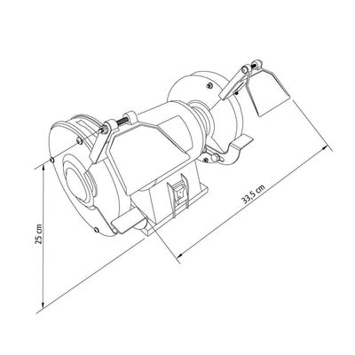 Moto Esmeril 368 W 6" Tramontina Para Uso Profissional Bivolt Tramontina