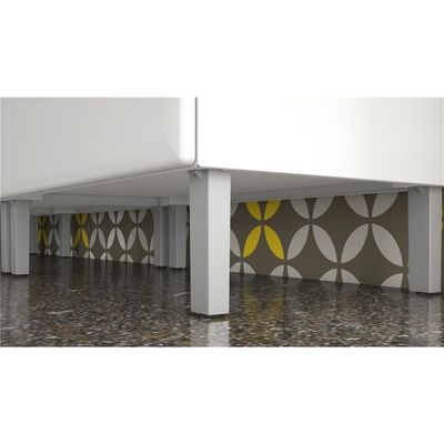 Balcão Itatiaia Tarsila com 3 Portas, 2 Gavetas e 1 Prateleira - Branco - 120cm de largura