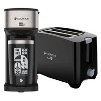 Kit Black Cadence - Cafeteira Vambora E Torradeira Croc 220V