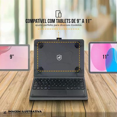 Capa para Motorola Moto?Tab?G70 com Teclado Bluetooth - Hybrid - Gshield