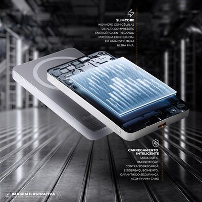 Carregador Portátil 5.000mAh - Ultra Slim  - Gshield