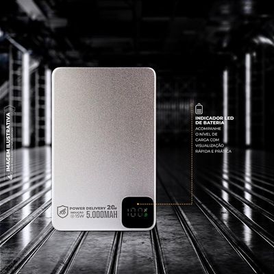 Carregador Portátil 5.000mAh - Ultra Slim  - Gshield