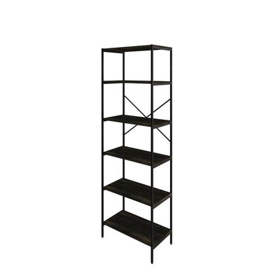 Estante C/06 Prateleiras 186x60x33cm Tub Tueh1866 Carvalho Dark - Carvalho Dark /