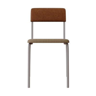 Cadeira Fit Fixa C/4 Pes 475 X 505 X 810 Mm C/4 Un Pés Brancos. Caramelo Crt Areia/courino Caramelo