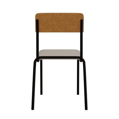 Cadeira Fit Fixa C/4 Pes 475 X 505 X 810 Mm C/4 Un. Caramelo Crt Palha/courino Caramelo