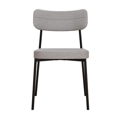 Cadeira Mynna Fixa C/4 Pes 525 X 470 X 790 Mm C/1 Un. Corriente Cinza Claro Corriente Cinza Claro