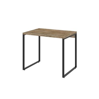 Mesa Kuadra Office 90x60x75cm Carvalho Preta
