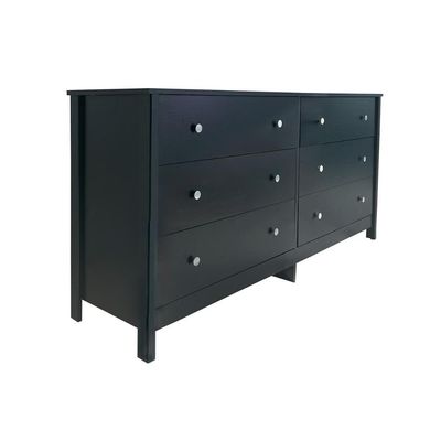 Cômoda Ditália 6 Gavetas DM-221 Preto