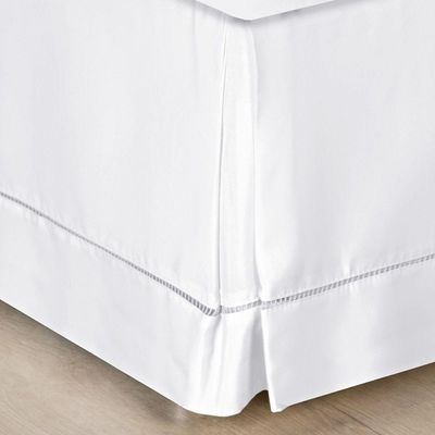 Saia Para Cama Box 200 Fios Bia Queen 01 Peça 80% Algodão 20% Poliéster - Branco