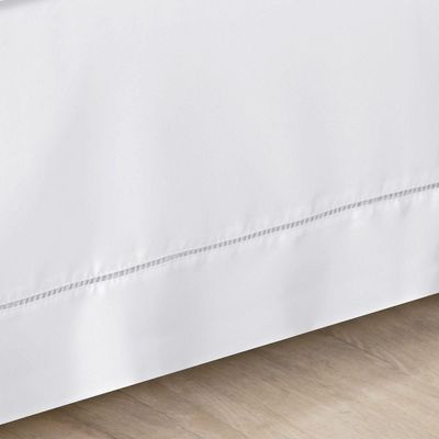 Saia Para Cama Box 200 Fios Bia Queen 01 Peça 80% Algodão 20% Poliéster - Branco
