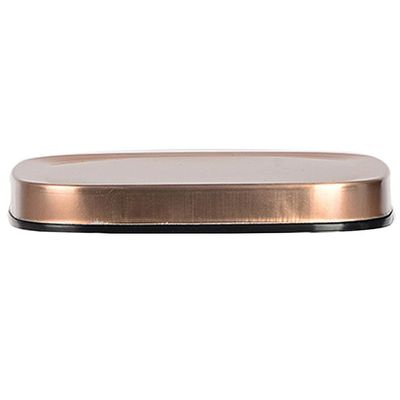 Porta Mantimentos Quadrado Dynasty em Vidro Borossilicato com Tampa de Metal Cobre  1,4L