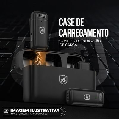 Microfone de Lapela Survivor Tipo C / Lightning - Gshield