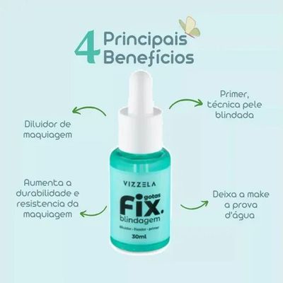 Vizzela Blindagem Gotas Fix 30ml