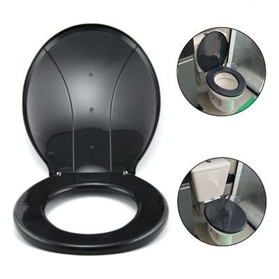 Assento Master Vaso Sanitário Universal Oval Preto