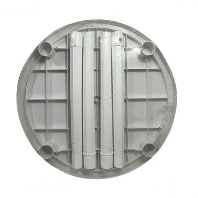 Mesa Redonda Plástica Piscina Praia Desmontável Branca Plasnew