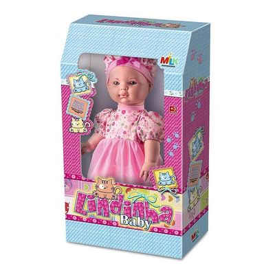 Boneca Grande Lindinha Baby Milk Brinquedos 612