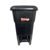 Coletor Cesto Lixeira De Pedal 20 Lt Plasnew Preto