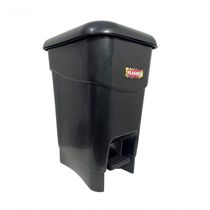 Coletor Cesto Lixeira De Pedal 40 Lt Plasnew Preto