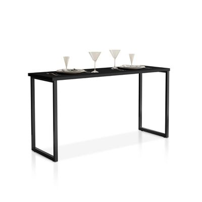 Mesa De Jantar Industrial Para 2 Lugares Klm Móveis Preto/preto