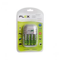 Carregador De Pilhas Aa-aaa-9v Fxc03-4p Flex