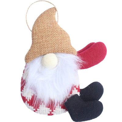 Kit 10 Boneco Pendente Gnomo Artesanal Elegante árvore Natal