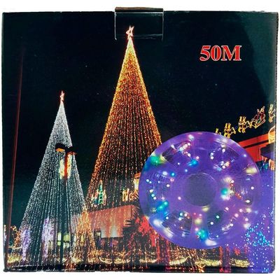 Pisca Varal Cordão Luz Decorativo Com Leds Azul Redondo 50m